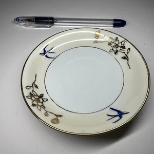 Noritake Japan Gold Moriage Dessertteller Blue Bird. Antik - Bild 1 von 4