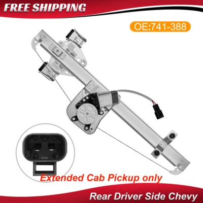 Regulador de ventana eléctrica del conductor trasero para Chevrolet Silverado Sierra 1500 2007-2013 Foto 1 de 4