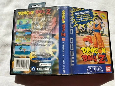 DRAGON BALL Z Sega Mega Drive RARE Portuguese Cover W/ JAP Version + Mega-Key 3 - Image 1 of 4