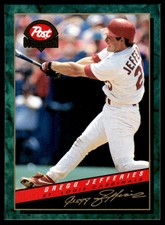 1994 POST CEREAL GREGG JEFFERIES ST. LOUIS CARDINALS #28