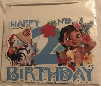Topper de pastel de segundo cumpleaños Baby Moana Foto 1 de 3