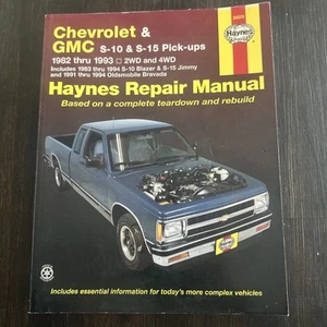 Haynes Repair Manual 24070 1982-1993 Chevrolet GMC S-10 S-15 Pickups - Picture 1 of 2