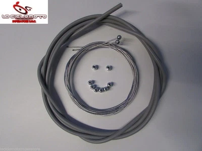 KIT FRENO GUAINA GRIGIA + CAVI BICI 20/24/26 OLANDA GRAZIELLA PIEGHEVOLE - Imagen 1 de 4