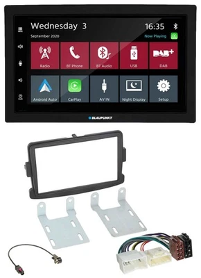 Blaupunkt 2DIN MP3 USB Bluetooth DAB Autoradio für Dacia Dokker Duster Lodgy Log - Bild 1 von 4