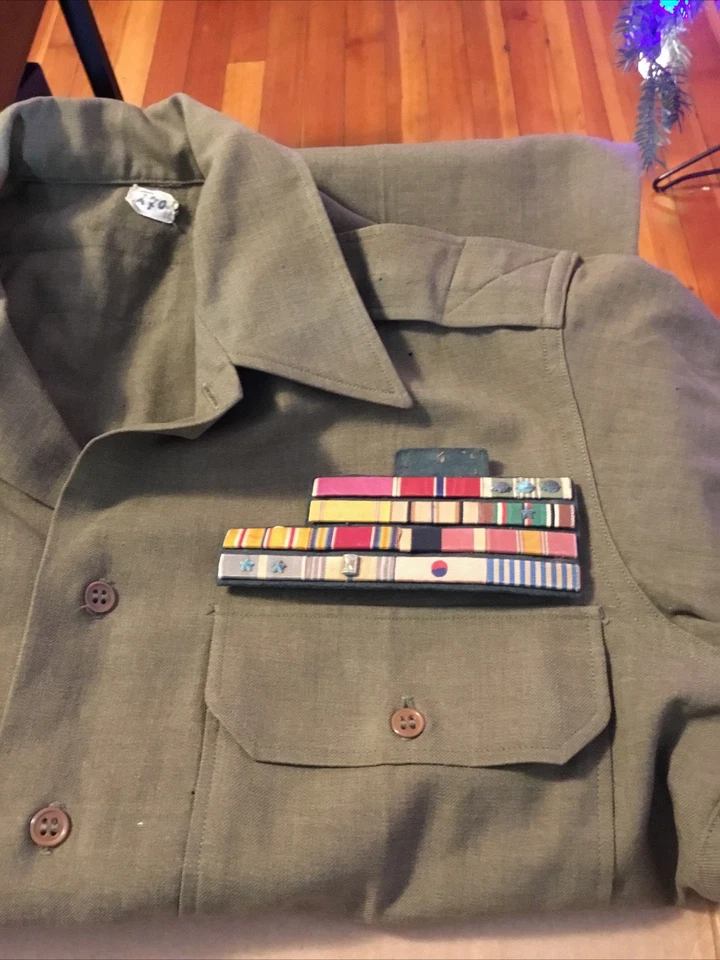 Военная лента - LOM BSM ARCOM Корейская война, Вторая мировая война Обслуживание ОРИГИНАЛ - Изображение 1 из 4