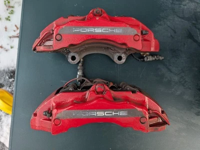 Par de pinzas de freno delanteras Brembo 2004-2010 Porsche Cayenne S VW TOUAREG Q7 17Z Foto 1 de 3