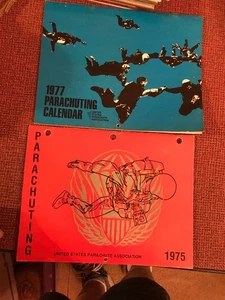 1975 AND 1977 CALENDARS PARACHUTING U.S. PARACHUTE ASSOCIATION - Picture 1 of 5
