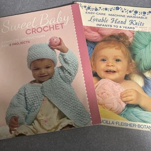 Tejidos a mano adorables bebés-4 años ganchillo tejido años 50 y dulce bebé ganchillo - Imagen 1 de 7