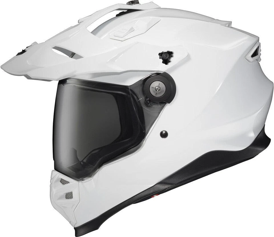 Casco de motocicleta de carbono blanco brillante Scorpion Exo XT9000 para adultos - M - 75-2182M Foto 1 de 1