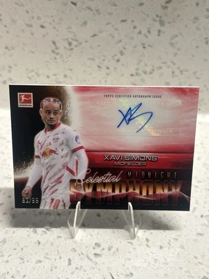2024-25 Topps Bundesliga Midnight XAVI SIMONS Celestial Symphany Auto /99 - Image 1 of 2
