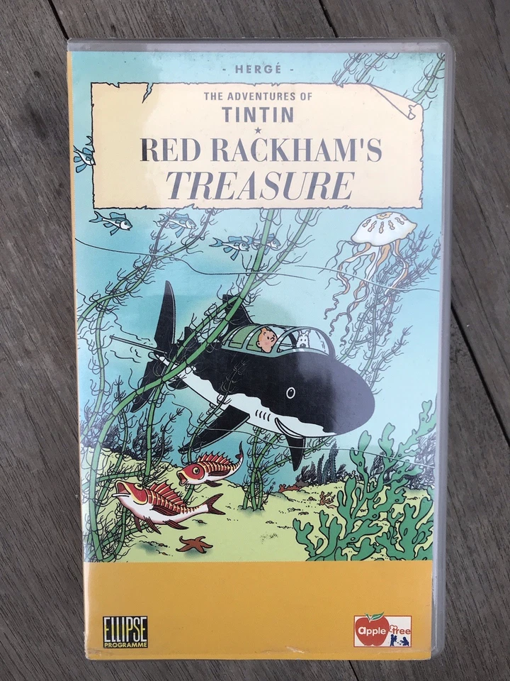 The Adventures of  Tintin Red Rackham's Treasure VHS Tape  Ellipse Programme - Image 1 of 4