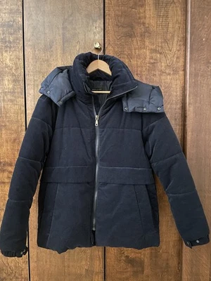 Abrigo forrado de pana azul marino Banana Republic para hombre nuevo sin etiquetas Foto 1 de 4