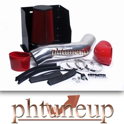 RED 2003-2007 HUMMER H2 6.0 6.0L HEATSHIELD COLD AIR INTAKE KIT SYSTEMS - Image 1 of 2