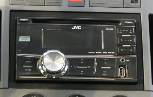 VW Fox 5Z Pol 9N3 Radio CD Player MP3 USB AUX JVC KW-R400 Doppel-Din