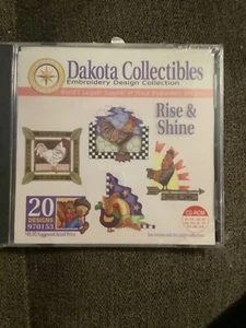 Dakota Rise & Shine Embroidery Software Patterns Designs Rooster Kitchen - Picture 1 of 2