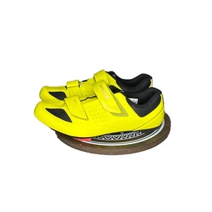 Shimano Mens RP1 Dynalast Road Cycling Neon Yellow Size US 11.2, EUR 46, 29.2cm - Picture 1 of 5