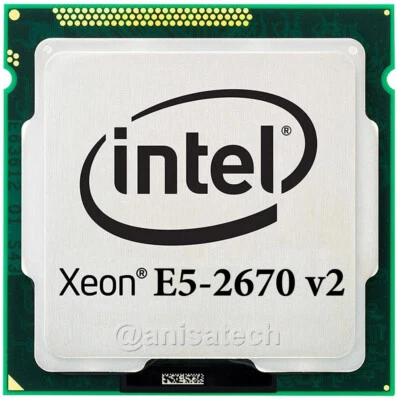 Intel Xeon E5-2670v2 10-Core 3.30GHz 25MB 8GT/s FCLGA2011 CPU Processor SR1A7 - Image 1 of 3