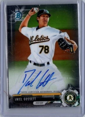 2017 Bowman Chrome #CPA-DG Daniel Gossett Prospect Autographs - Image 1 of 2