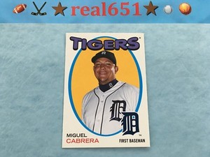 2014 Topps Archives ERIC DAVIS | MIGUEL CABRERA + 1971-72 Hockey Design SP 1:24 