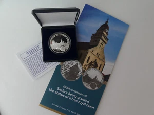MONETA ARGENTO 10 EURO SLOVACCHIA 2022 COIN PP PROOF - CITTÀ REALE SCALICA - - Foto 1 di 8