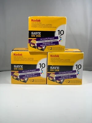 Kodak 10C - 2 Pack Color Ink Cartridges - New In Sealed Boxes - 3 Available - Image 1 of 4