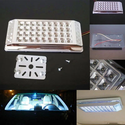 DC 12V White 36 LED Dome Roof Lamp Ceiling Interior Reading Light For GMC FORD - Image 1 of 4