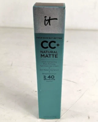 *NEW* it Cosmetics CC+Cream Natural Matte Foundation SPF 40 - Deep Mocha - Image 1 of 4