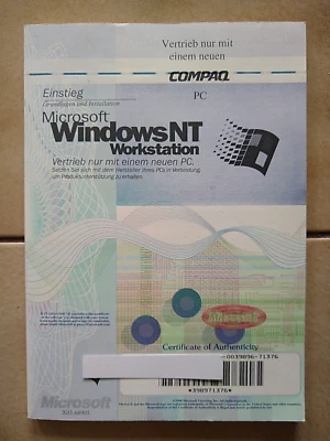 Microsoft Windows NT Workstation  Original-CD  Handbuch - Bild 1 von 4