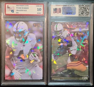 2024 Man Cave Tyler Warren #26 Cracked Ice Card Graded LCG 10 GEM MINT - Bild 1 von 1