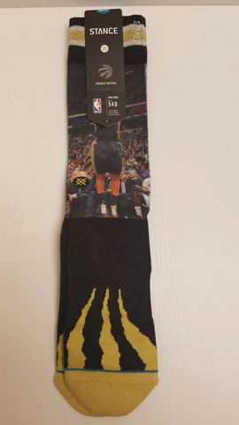 STANCE Toronto Raptors Derozan/Lowry 548 SOCKS L 9-12 New BLK Cover