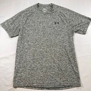 Under Armour The Tech Tee T-Shirt Mens M Heather Grey Loose HeatGear *READ* - Picture 1 of 8