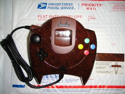 Sega Dreamcast Wood Grain Controller - Dream Point Bank - Import JP - USA Seller - Image 1 of 4