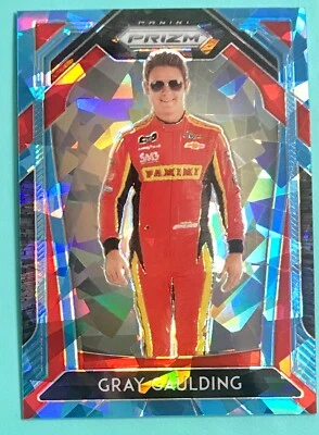2020 Prizm Racing Gray Gaulding /25 Blue Cracked Ice Refractor NASCAR  - Image 1 of 2