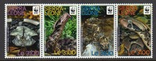 Sierra Leone 2011 Endangered Species - Puff Adder set fine fresh MNH