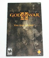 God of War II Instruction Manual Only PS2 PlayStation 2 Authentic Good Condition