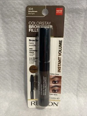 Revlon Colorstay Brow Fiber Filler Brow Gel Sealed 304 - Grey Brown - Image 1 of 2