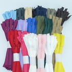 10 x Trebla Size 3 Nylon Closed End Zips -  Choice of 4 - 9 inch and 31 Colours