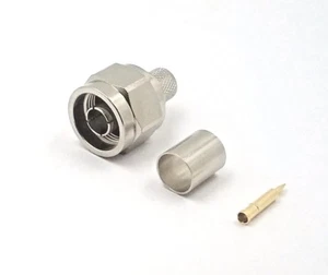 20pcs RF Coax Connecter N Male Crimp Hex Shell CNT400 LMR400 Beldon 9913 WBC400 - Picture 1 of 6