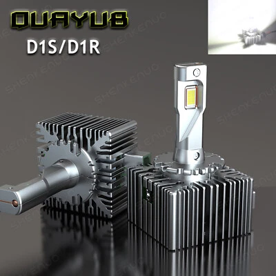 For Chevy Camaro 2010-2013 2pcs D1S LED Headlight Hi/Low Beam Bulbs 6000k White - Image 1 of 4