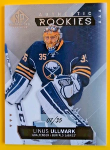 LINUS ULLMARK TRUE ROOKIE 2015-16 SP GAME USED EDITION 7/35 ROOKIE SP#199 SABRES - Picture 1 of 12