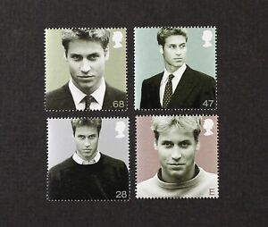 GR BRITAIN 2003 Prince William complete set of 4 stamps Mint NH