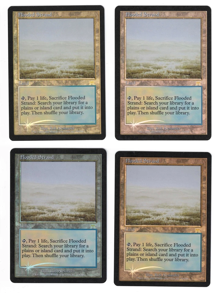 4x Flooded Strand FOIL Onslaught SP+ to NM Retro Foil MTG (Super rare PLAYSET!) - Image 1 of 2