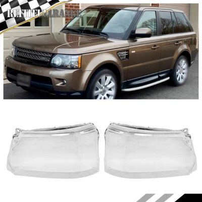 For Land Rover Range Rover Sport 2012 2013 Headlight Lampshade Lens Cover Pair - Imagem 1 de 4