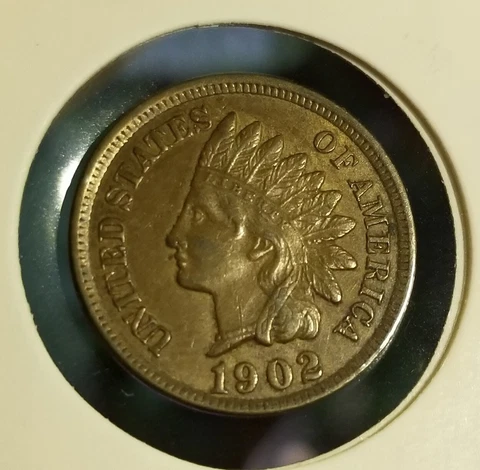 1902 Indian Head Penny One Cent U.S. Coin ☆☆ FREE SHIPPING☆☆#209 Cover