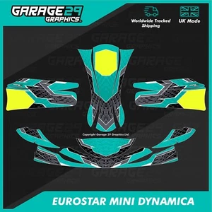 EUROSTAR MINI DYNAMICA KART AUFKLEBER SET - BELAGERUNG - FARBE 1 - ANPASSBAR - Bild 1 von 3