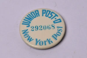 Junior Post-O New York Post #292068 pulsante pinback - Foto 1 di 3