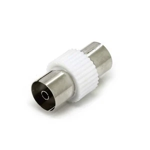 TV Aerial Lead COUPLER Female to Female Socket COAX Connector COAXIAL Adapter - Photo 1 sur 5