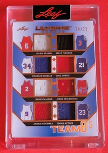 DR J JERSEY CARD #d24/25 ALLEN IVERSON Charles Barkley JIMMY BUTLER Joel Embiid - Picture 1 of 3