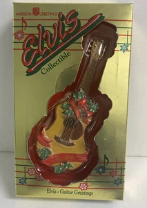 ELVIS GUITAR GREETINGS COLLECTIBLE ORNAMENT American Greeting New - Picture 1 of 5