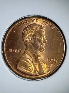 1997 Denver Lincoln Cent Doubled Ear DDO! - Picture 1 of 4